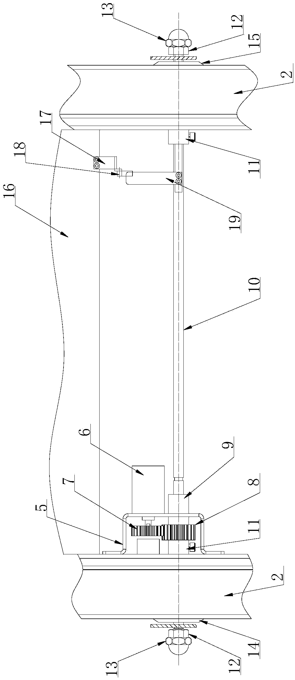 Mobile platform locking device used for vehicle-mounted safety inspection equipment