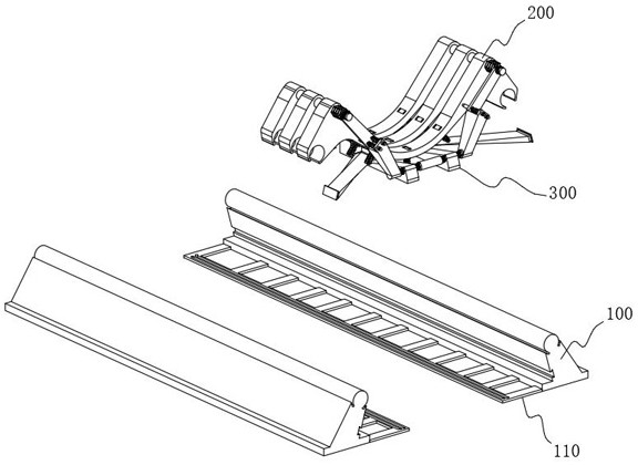 Anchoring device for starting and receiving bases of shield tunneling machines with different diameters