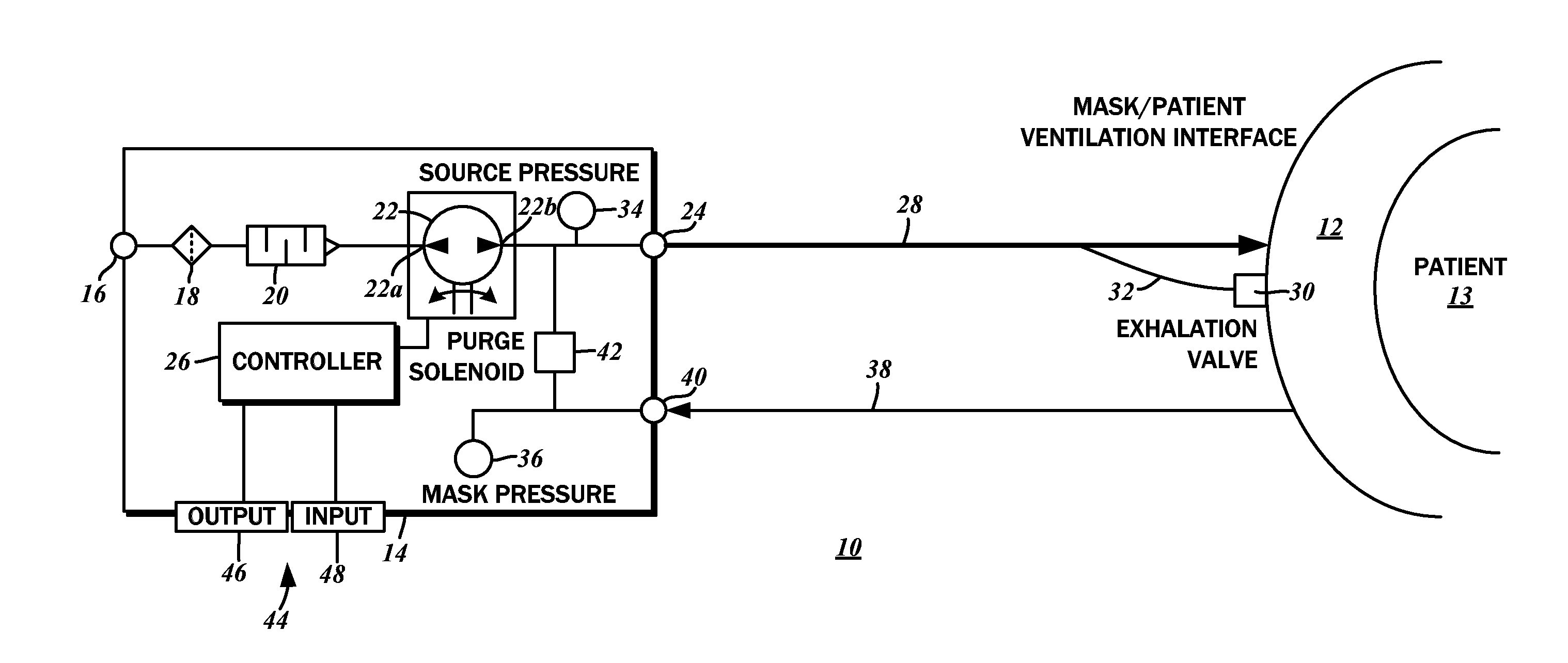 Selective ramping of therapeutic pressure in a patient breathing apparatus