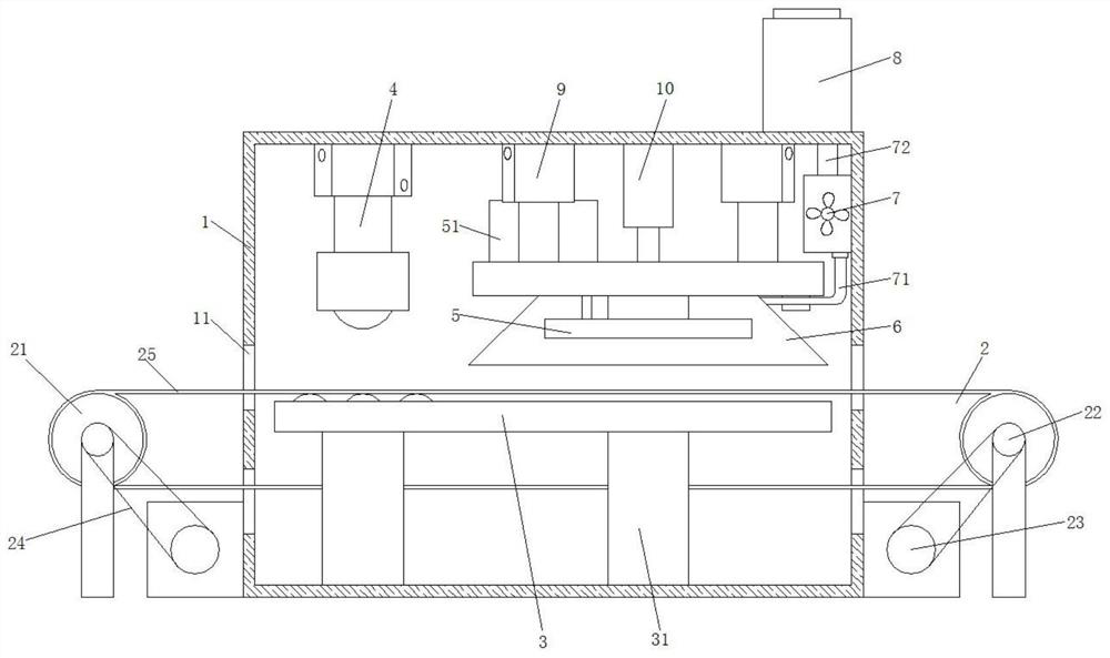 Hot press for woodware and working principle thereof