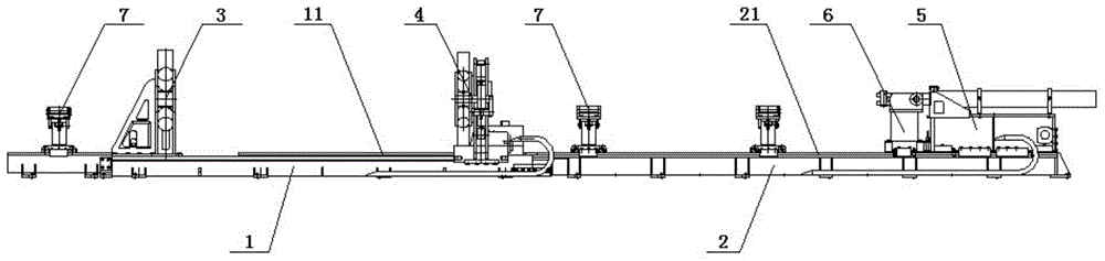 Mould dismounting machine of screw rod drilling tool