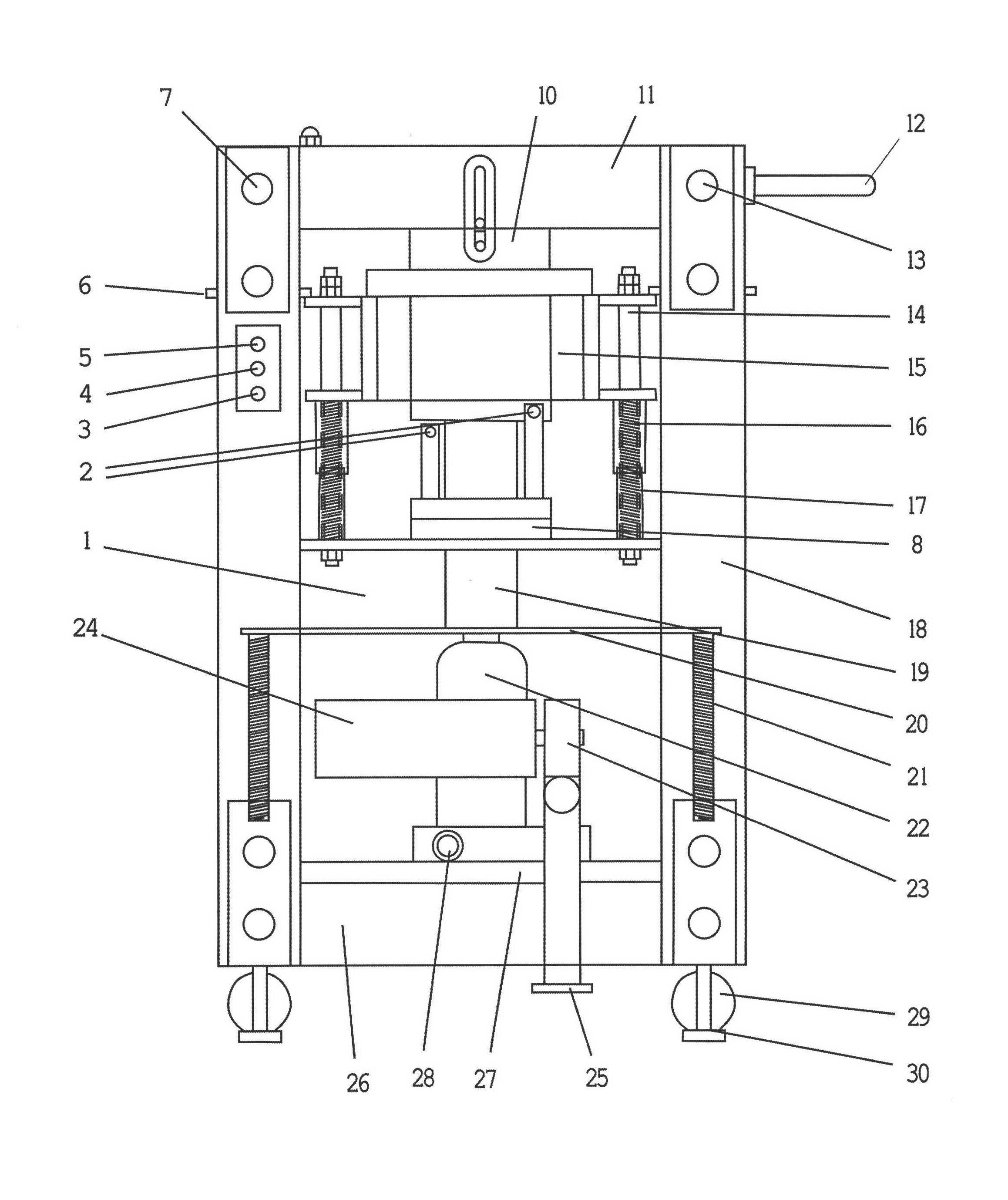 Semi-automatic tea wafer machine and tea wafering process