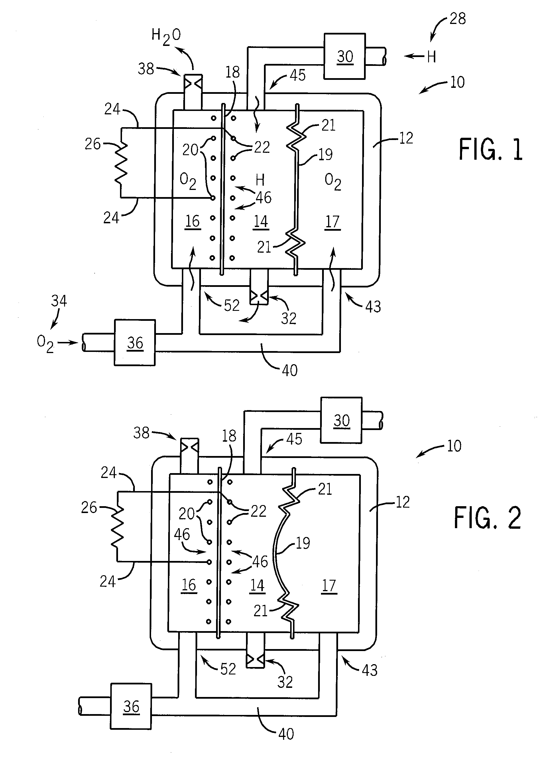 Fuel Cell with Rapid Pressure Balancing