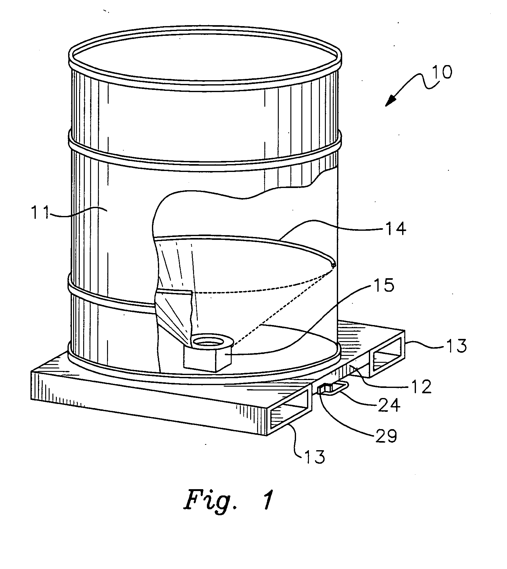 Transportable bulk container with slide gate dispenser