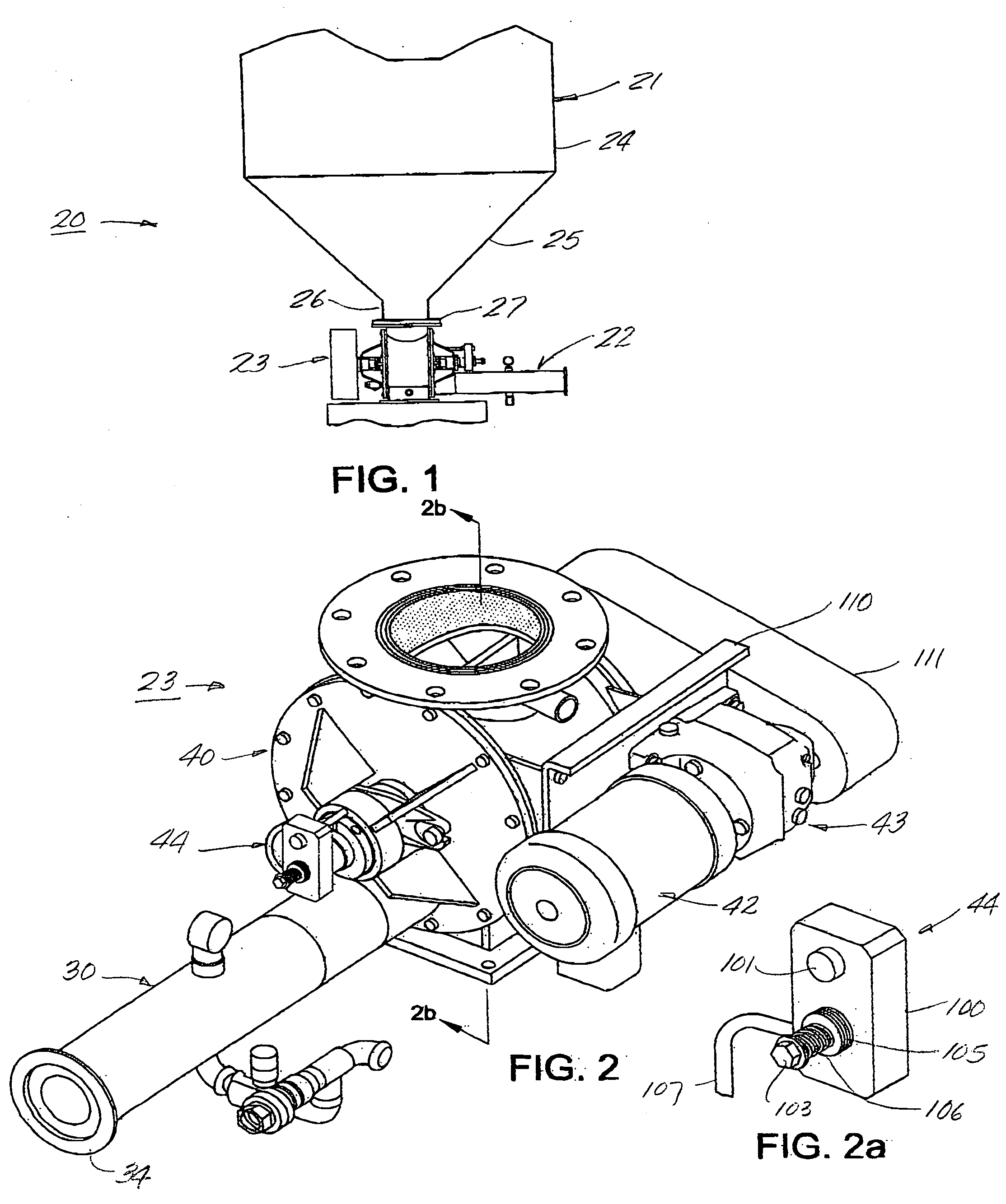 Rotary feeder valve for pneumatic conveying system