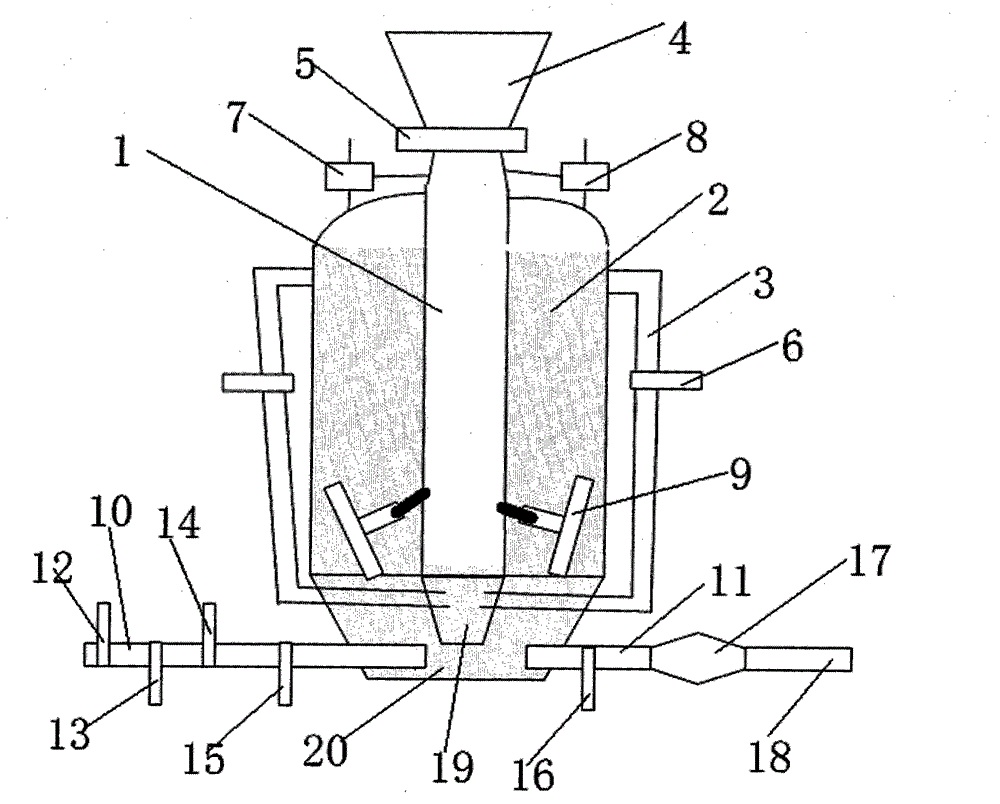 Continuous chamber-type pneumatic conveying pump