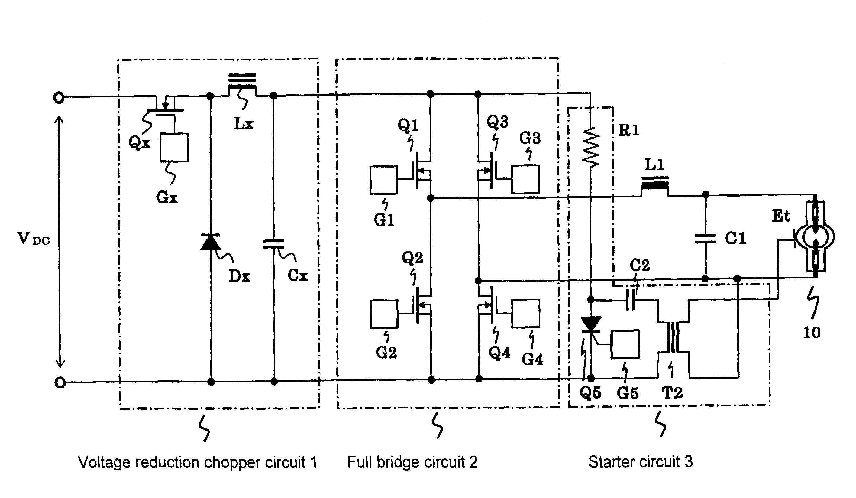 Device for operation of a high pressure discharge lamp