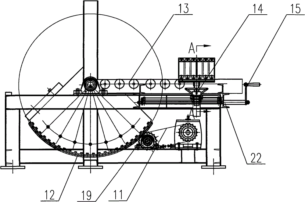 Stator casing turning device