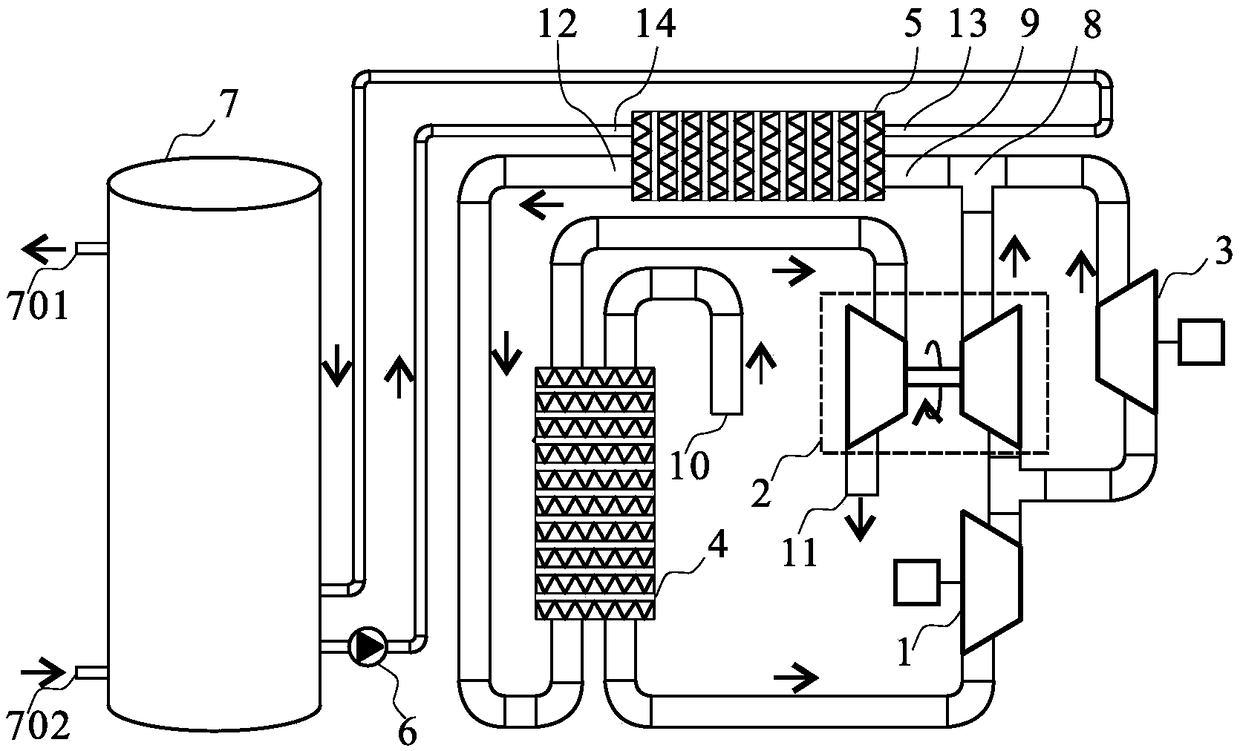 Air-circulating open-type heat pump heat-supply method