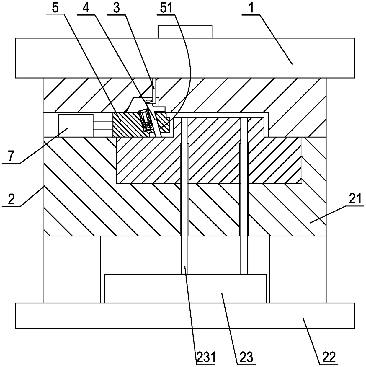 A hierarchical core-pulling method for injection molds