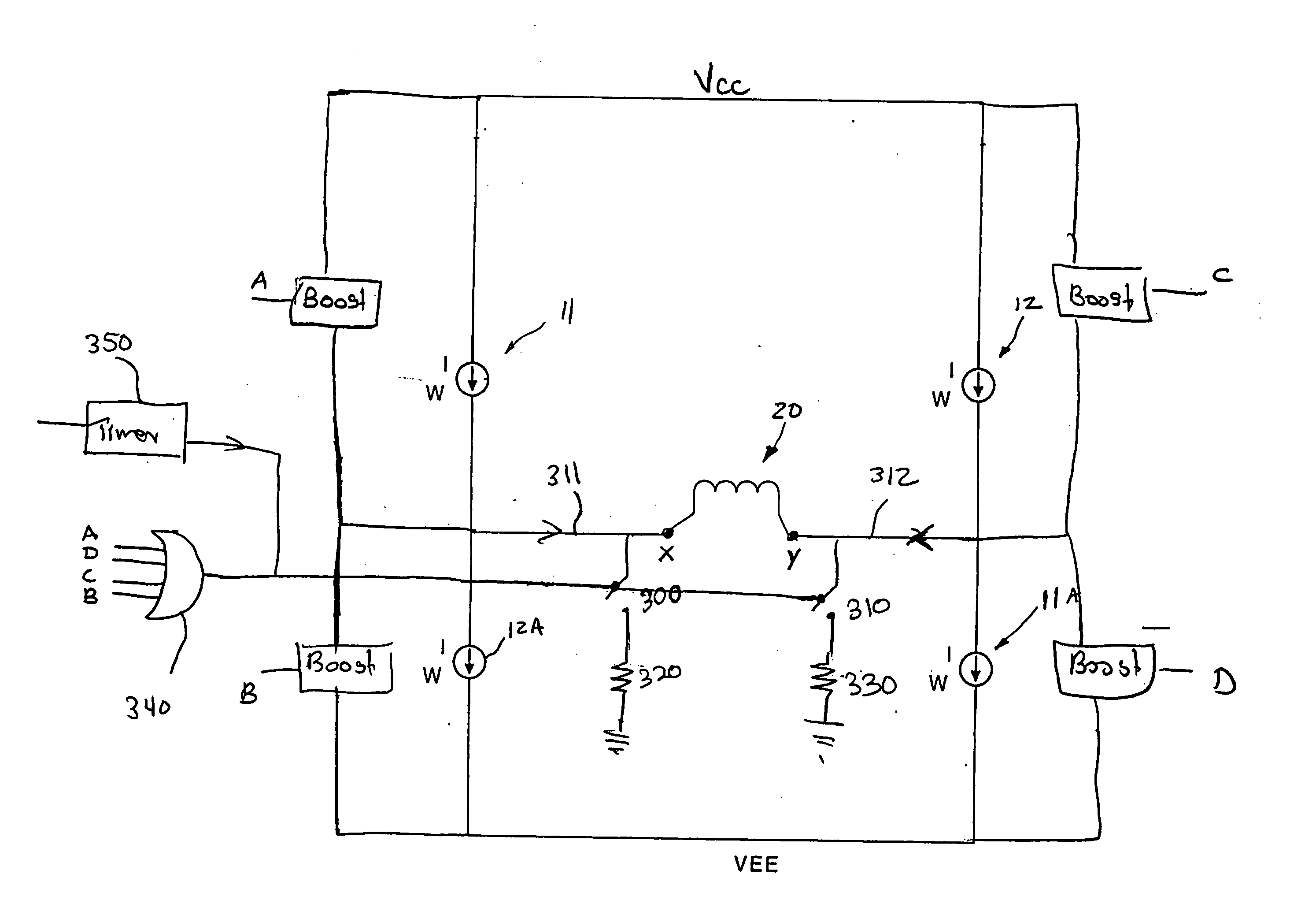 Damping resistor boost writer architecture