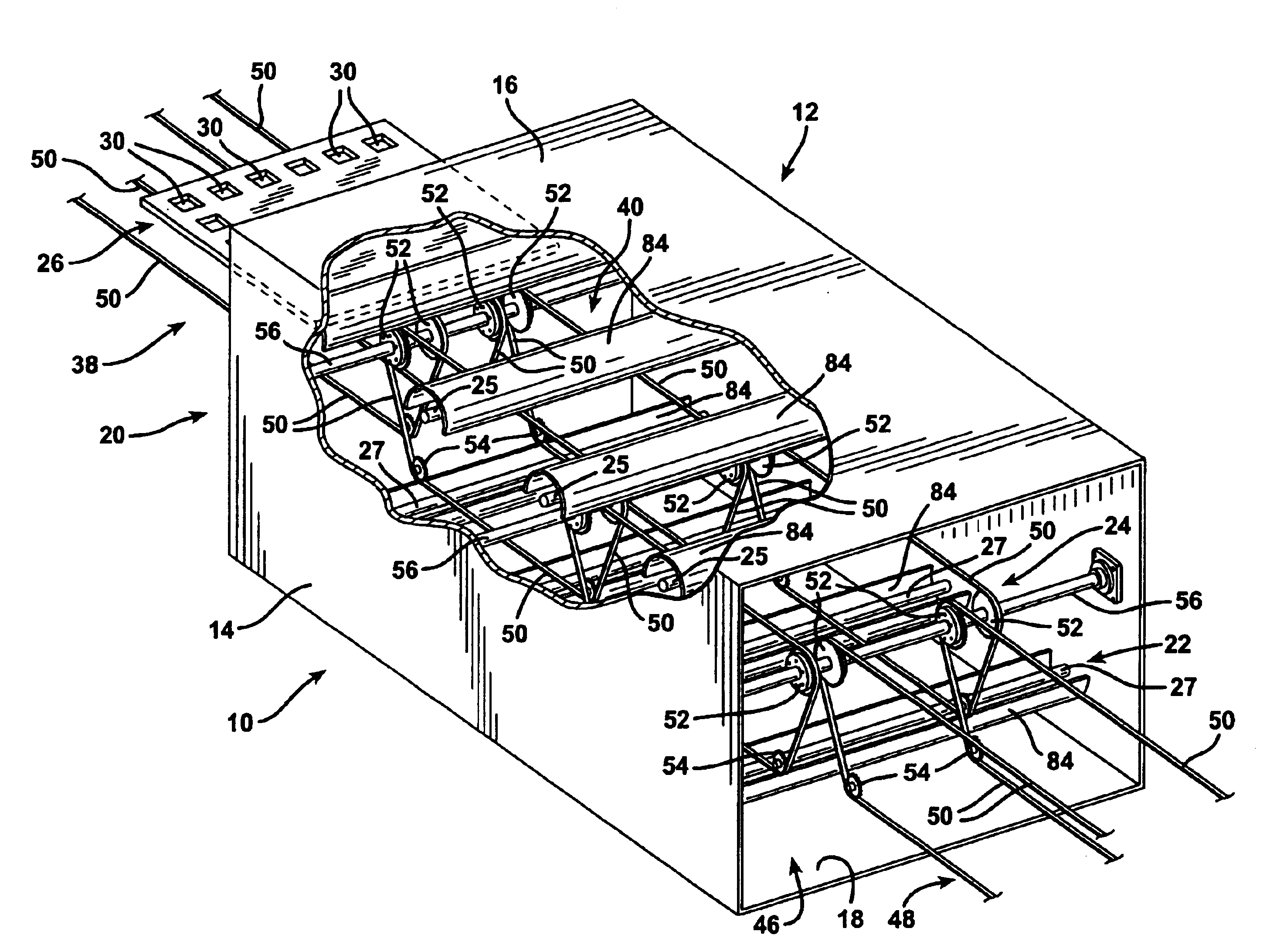 Top and bottom ultraviolet sterilization system