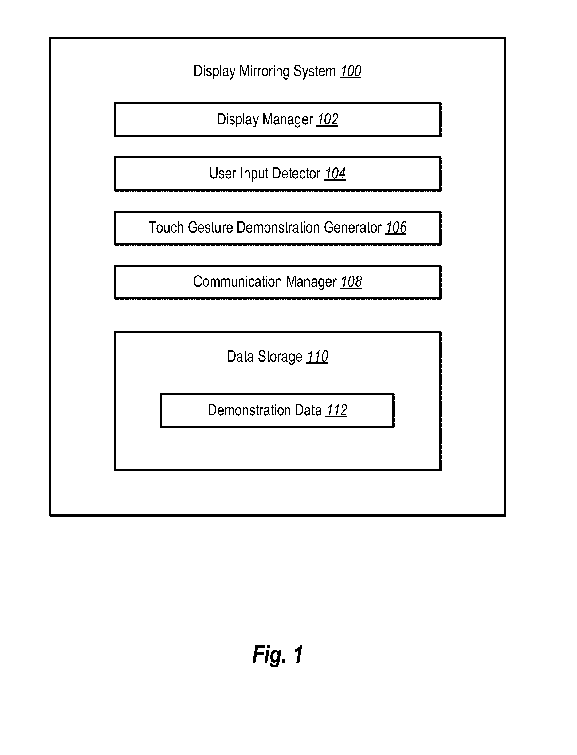 Mirroring touch gestures