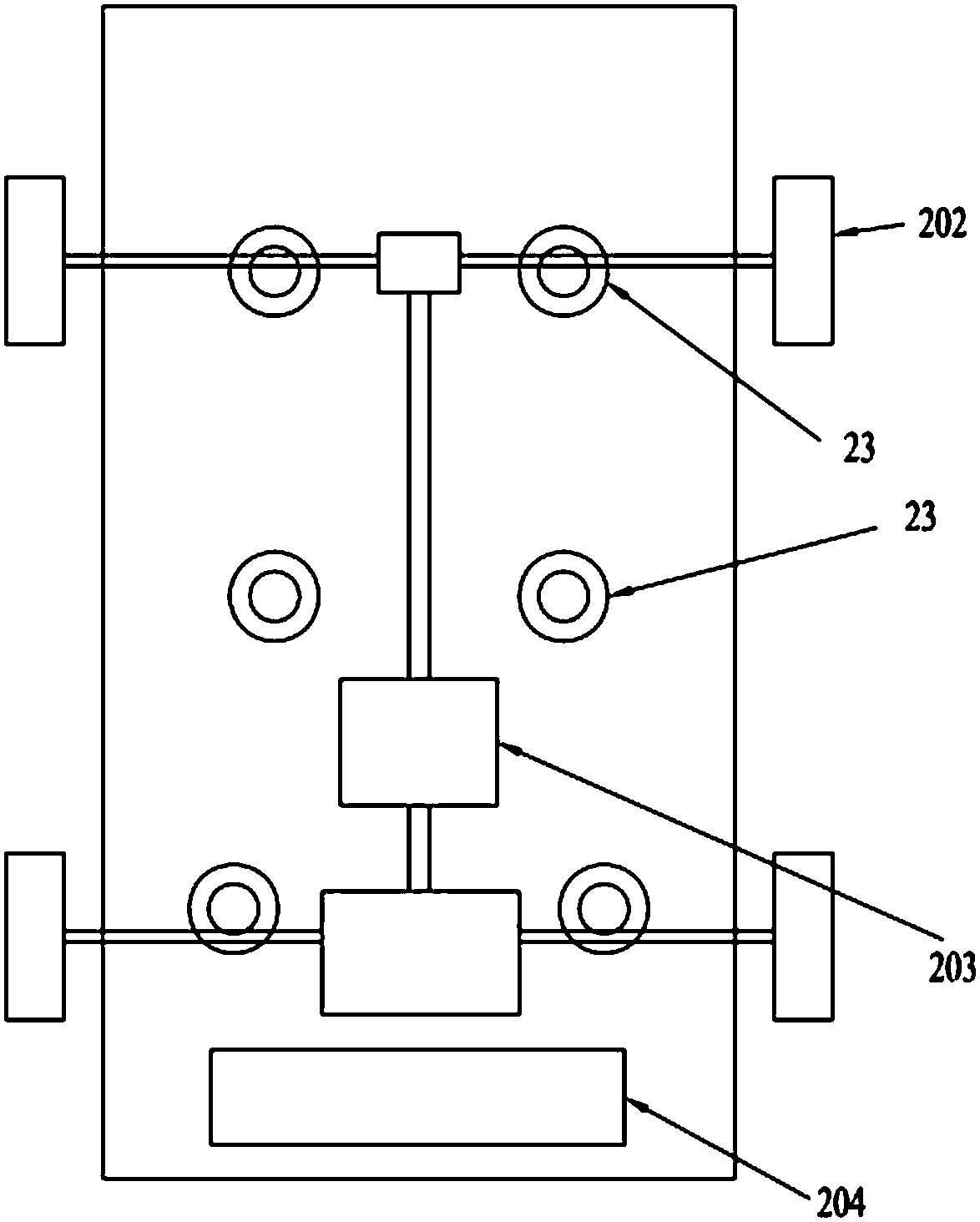 New energy vehicle chassis load testing device