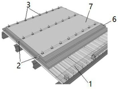 Wind-resistant metal roof structure and construction method thereof