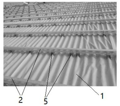 Wind-resistant metal roof structure and construction method thereof