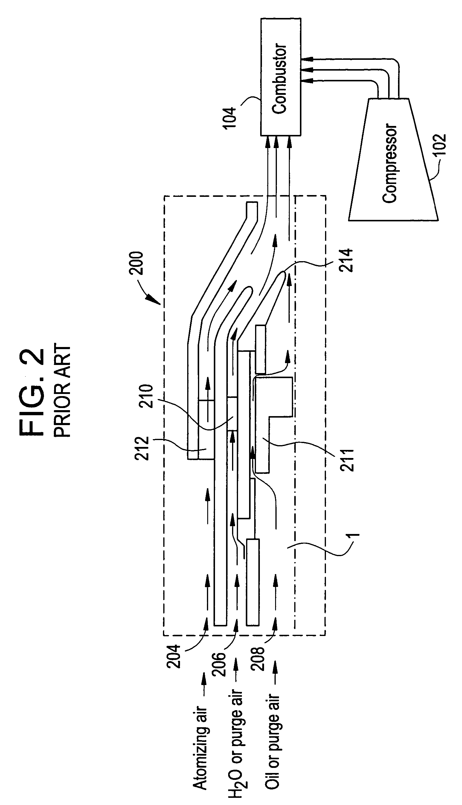 Liquid fuel nozzle apparatus with passive water injection purge