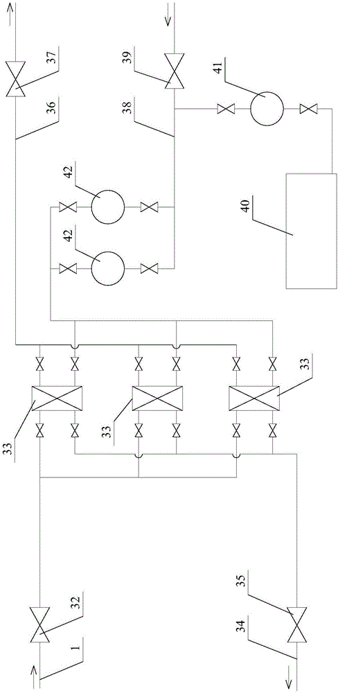 Mixed water direct heat supply operation system