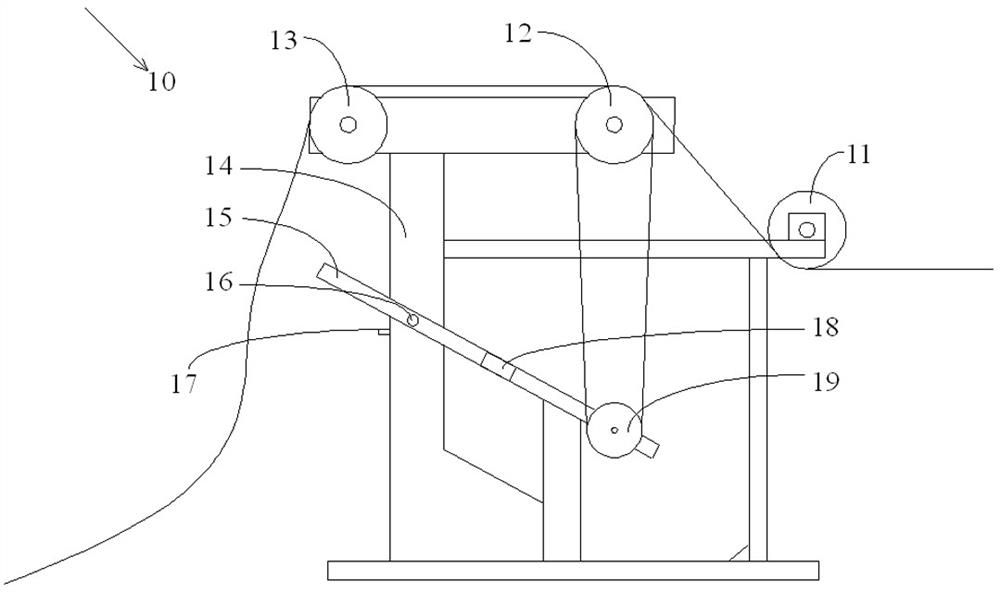 A wire feeding device for a wire cutting machine