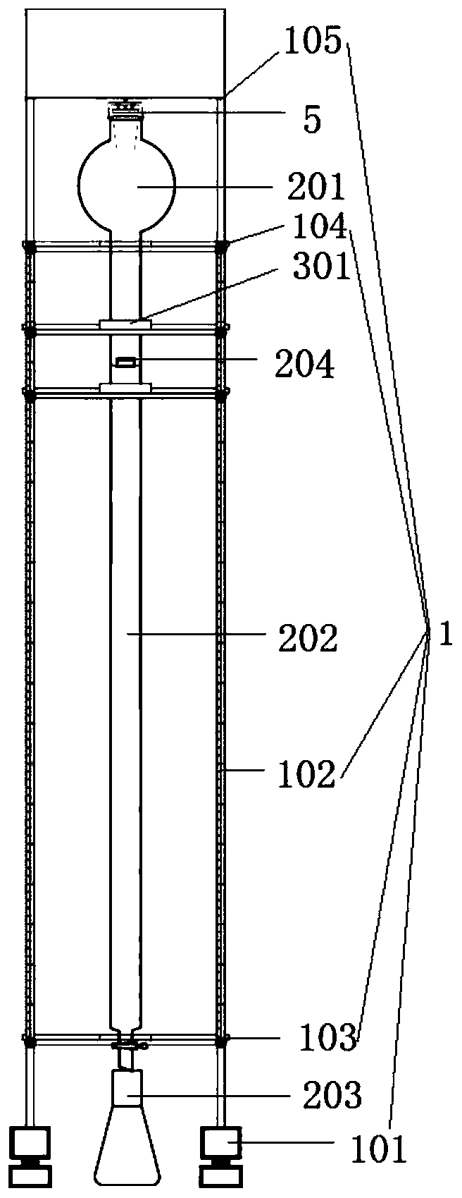 An organic matter family component analysis device with monitoring and early warning functions