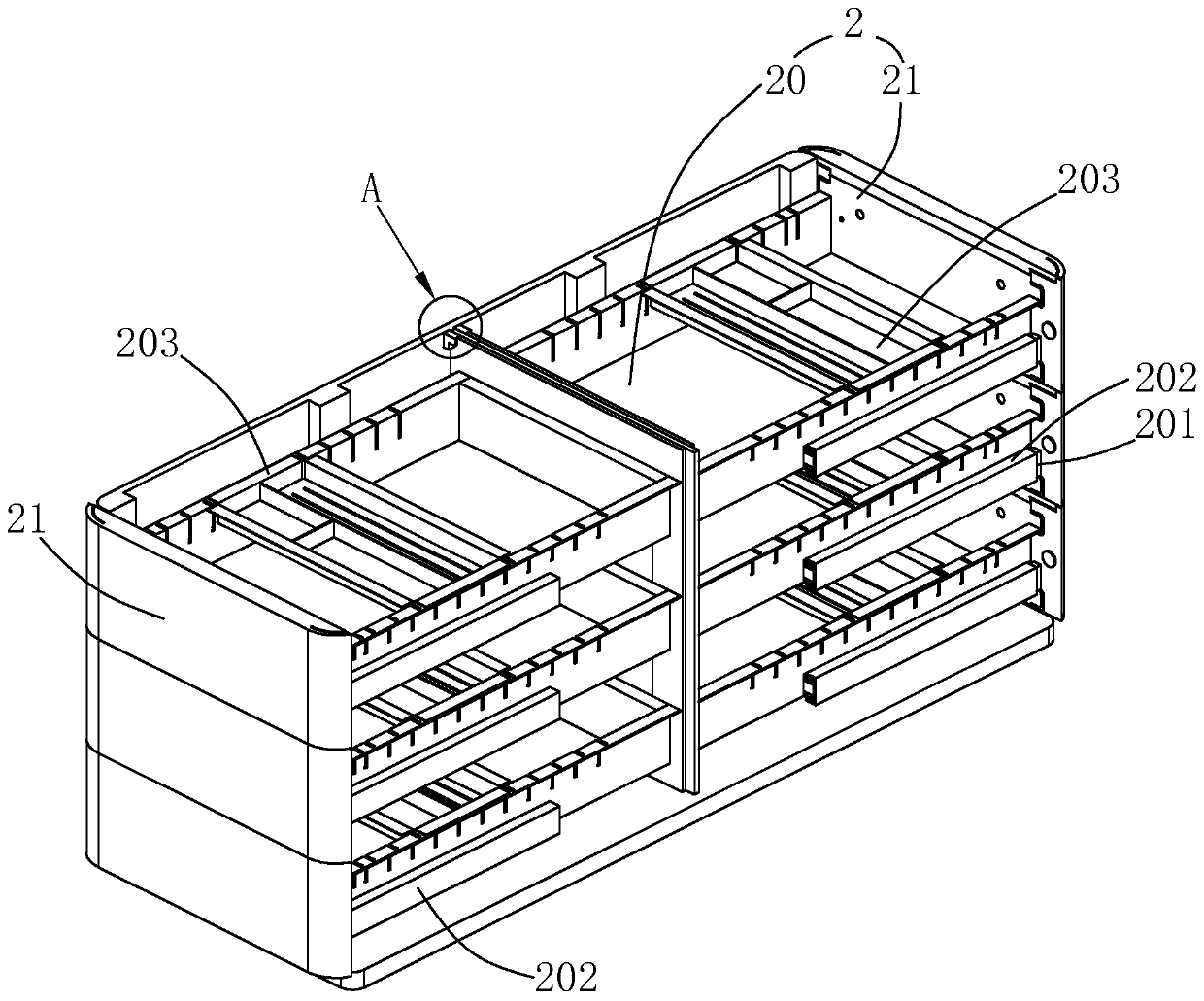 Bidirectional opening cabinet