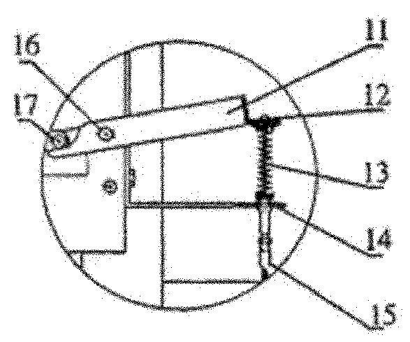 Interlocking device of high-tension switch gear