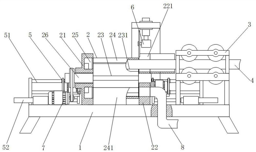 A waste pipe cutting rust removal device