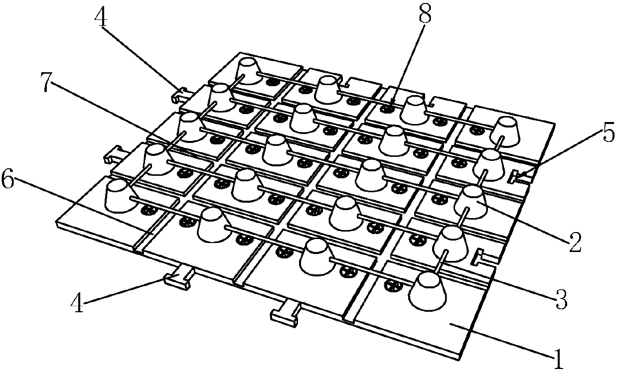 Drainage board and construction method for treatment of tidal flat reclamation area