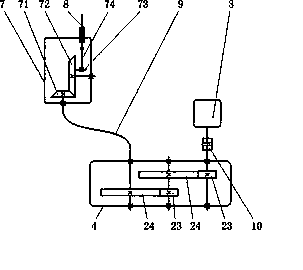 Hand-push type hedge shearing machine