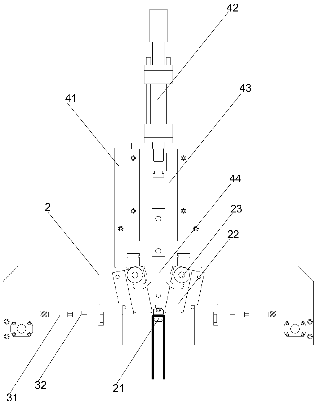 U-shaped wire forming machine