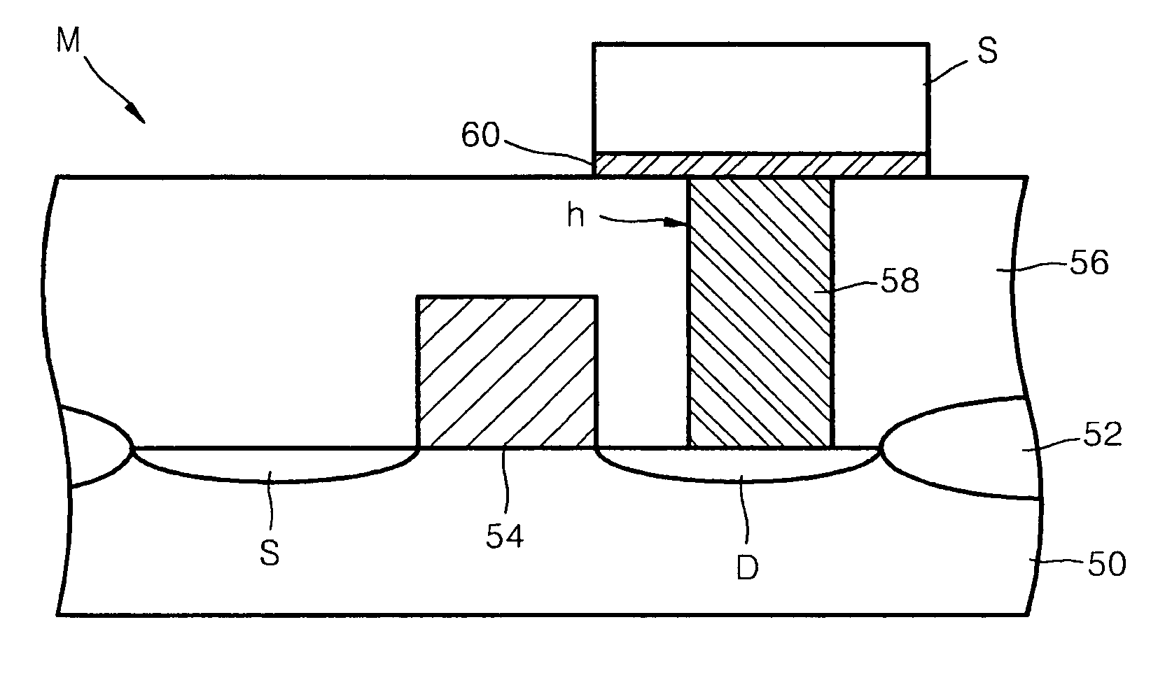 Nonvolatile data storage, semicoductor memory device including nonvolatile data storage and method of forming the same