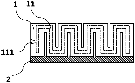 Flexible manipulator with bow-shaped continuous curved inner cavity