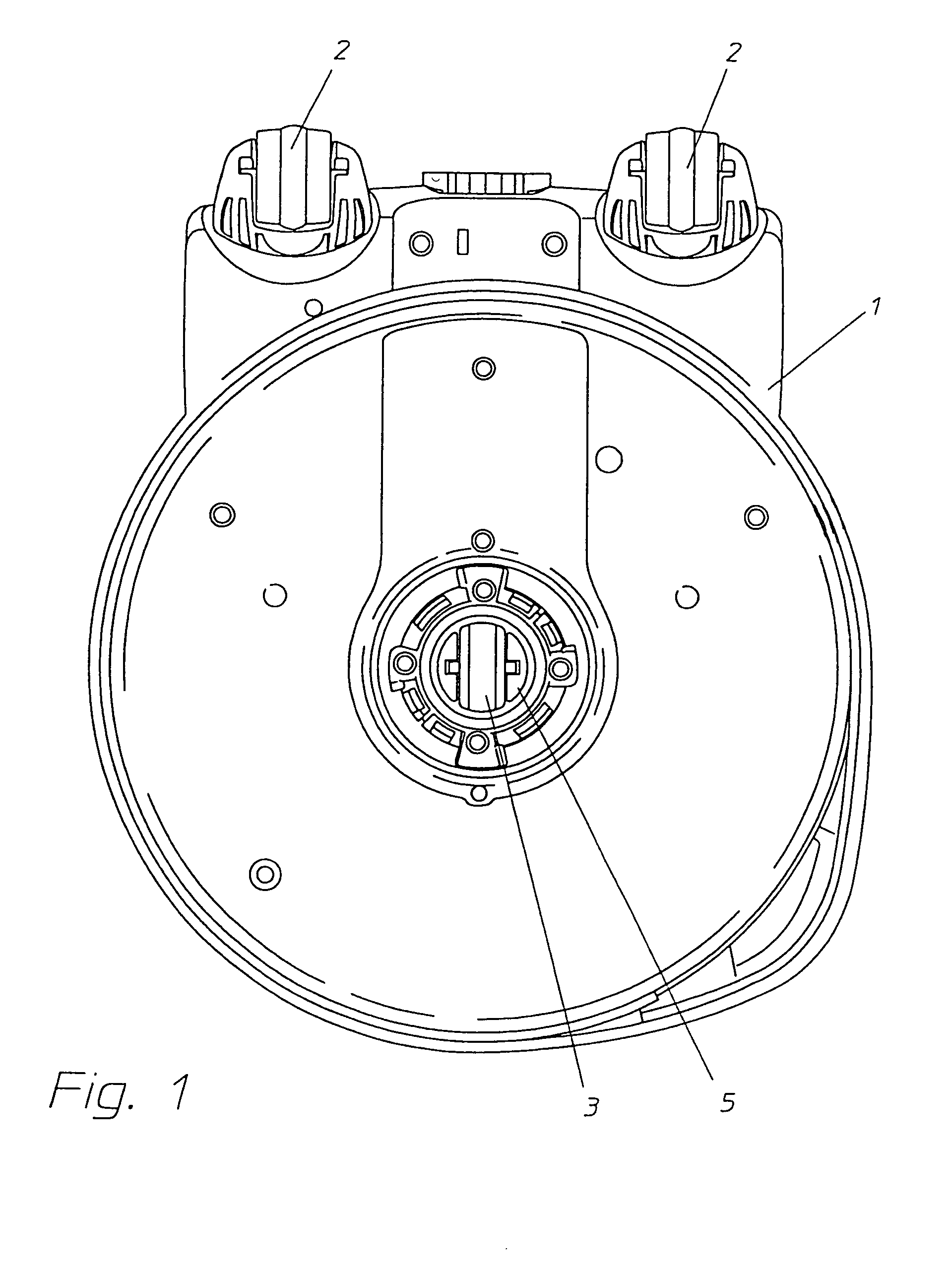 Height adjustable drive arrangement for a floor care machine