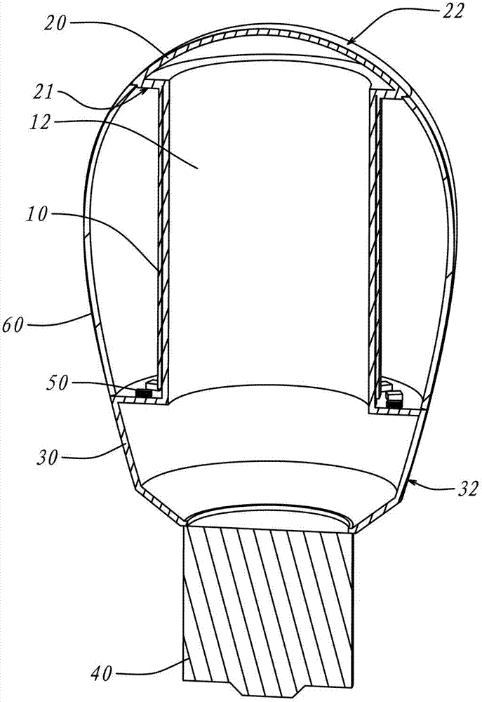 Reflecting all-around light distribution LED (light-emitting diode) bulb lamp