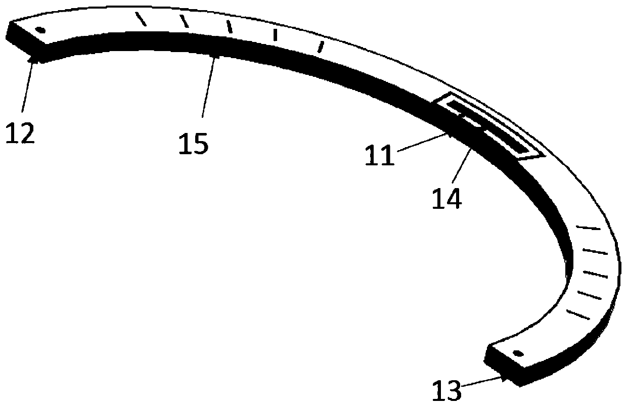 Anti-metal ultrahigh-frequency electronic tag antenna conformal to petroleum pipe sleeve wall