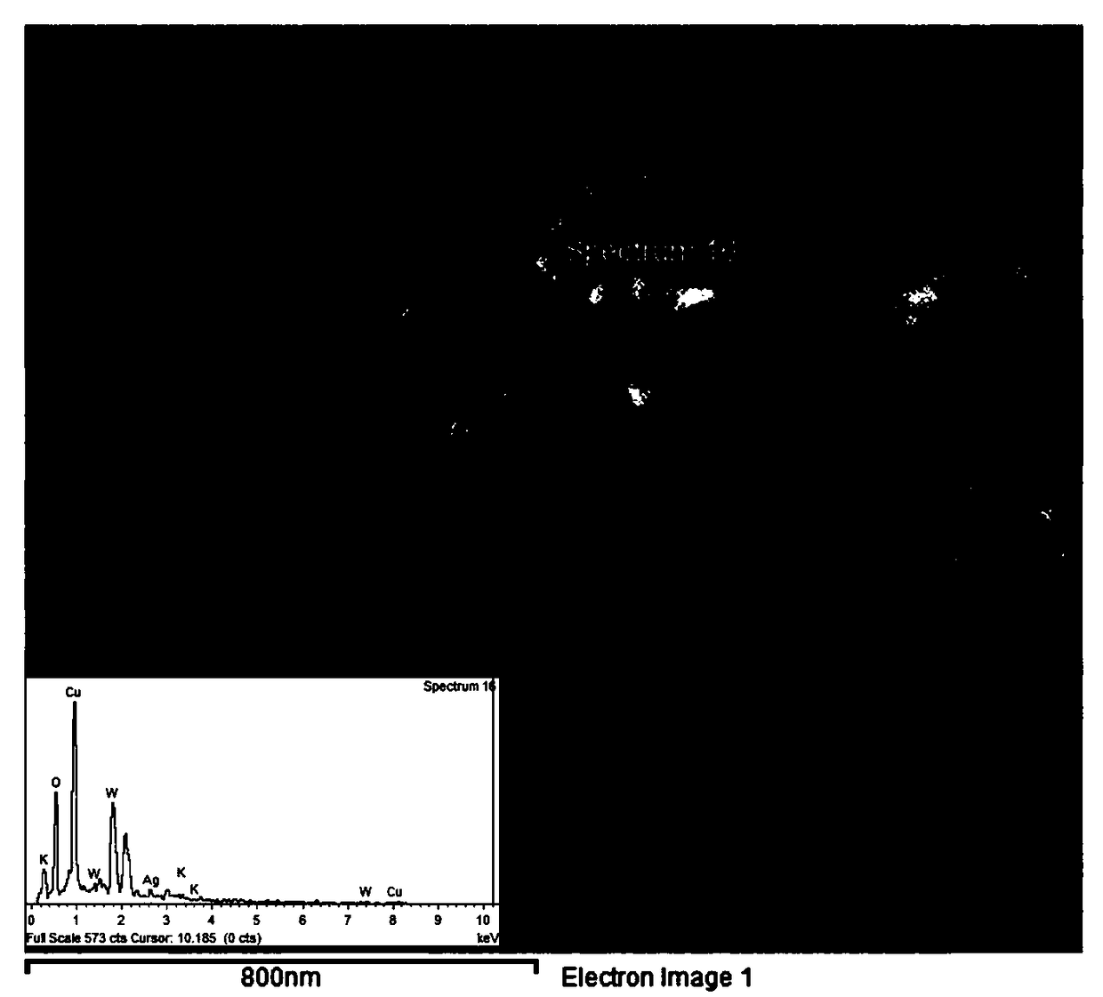 Silver oxide tungsten bronze composite heat-insulating material with high visible light photocatalytic performance and preparation method thereof