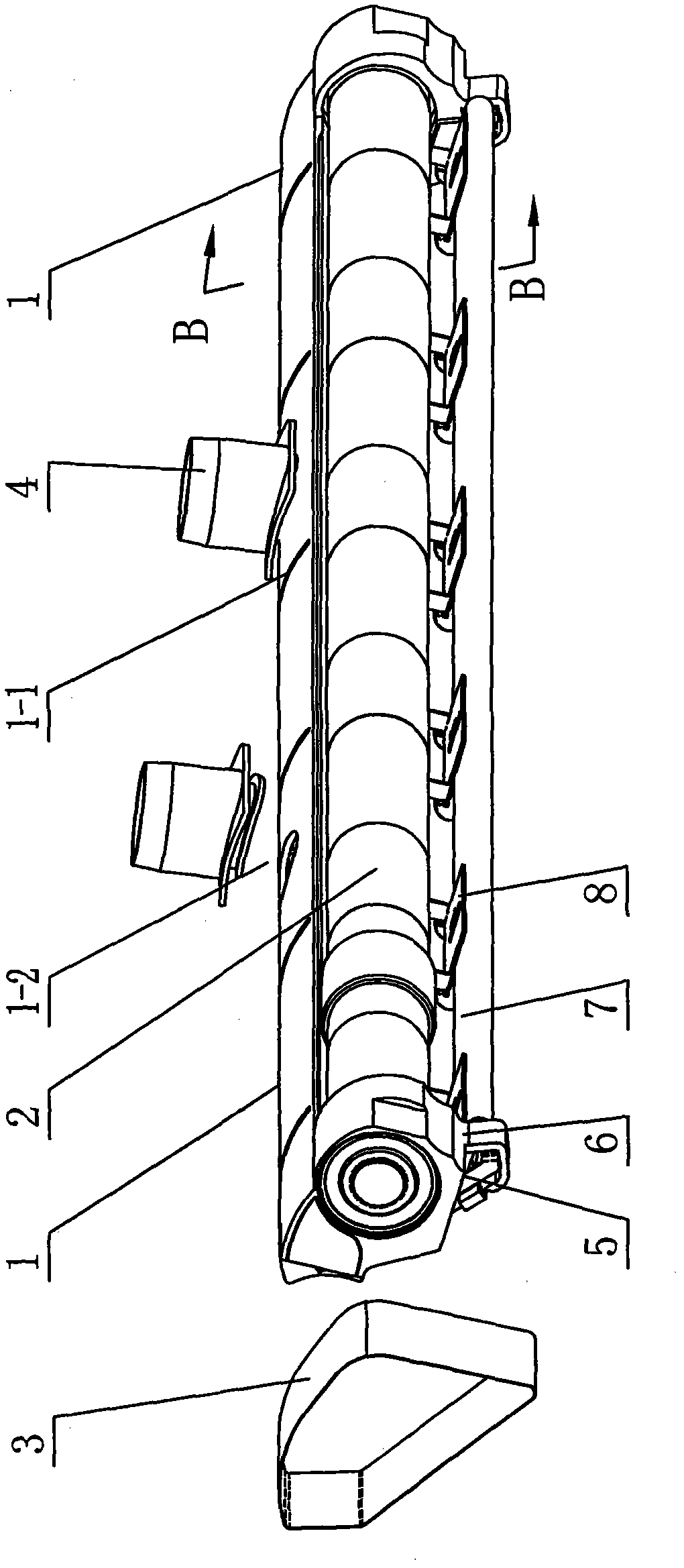 Tension support mechanism of compact spinning device