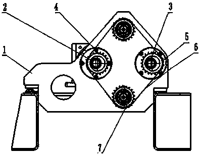 A kind of rotary speed change mechanism for opening of textile machine