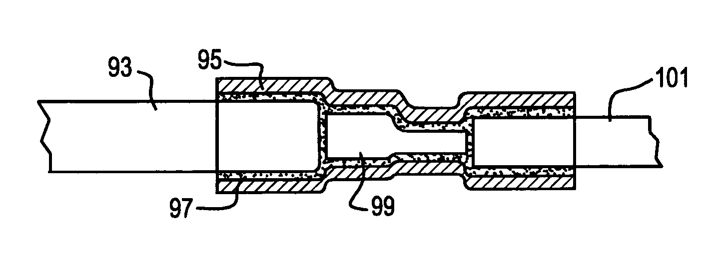 Metal sheathed heater using splice connection assembly with heat shrinkable tubing, and method of use