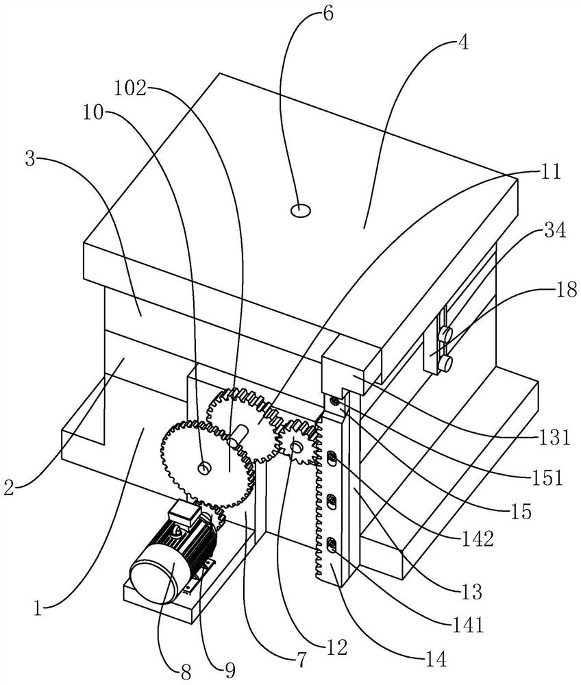 Convenient-to-open injection mold for gear part