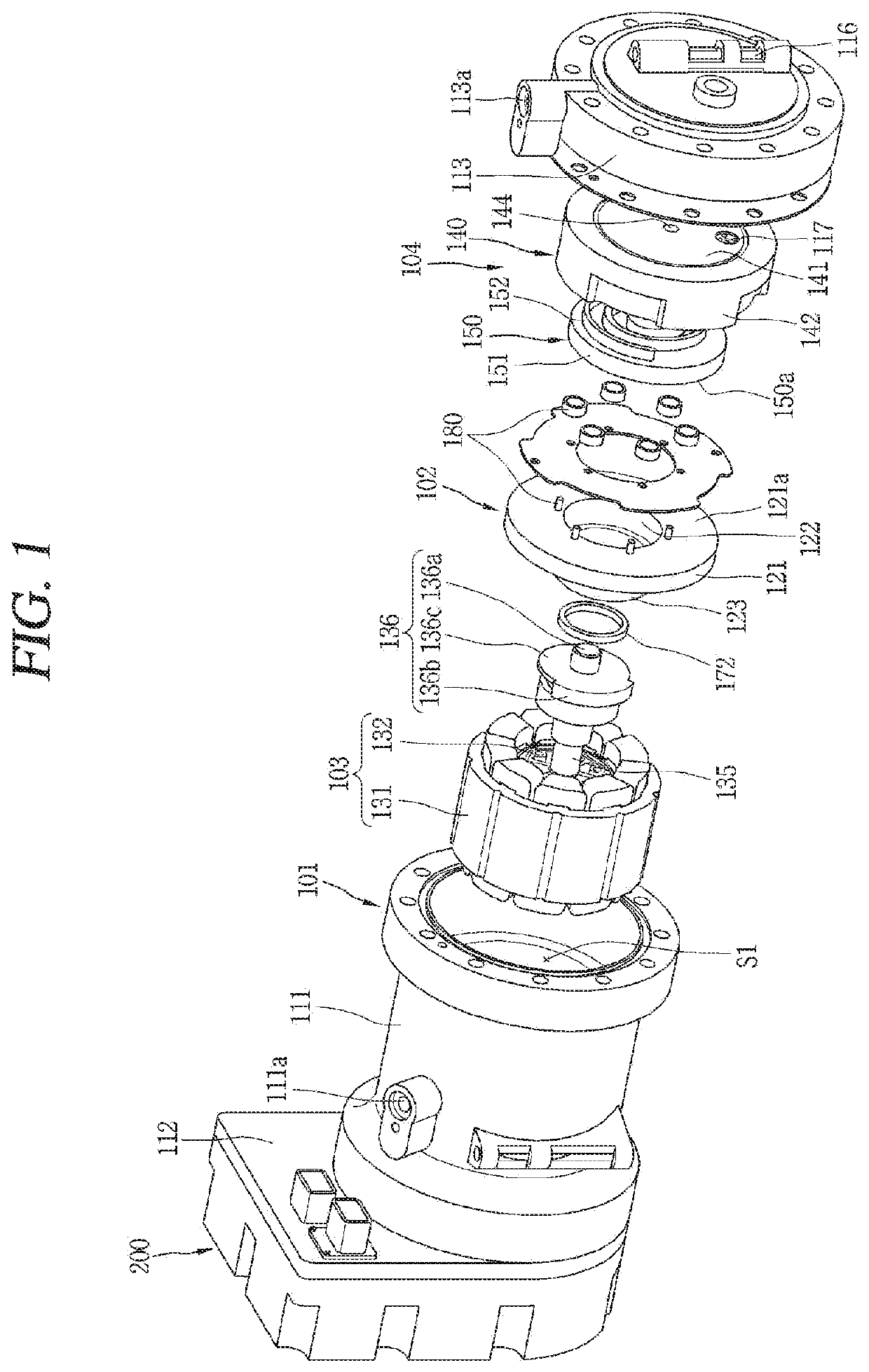 Motor-operated compressor