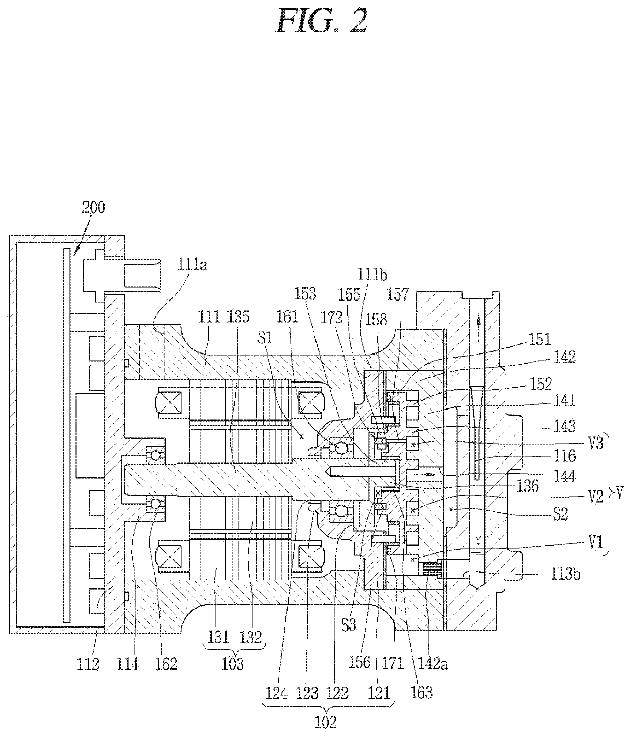 Motor-operated compressor