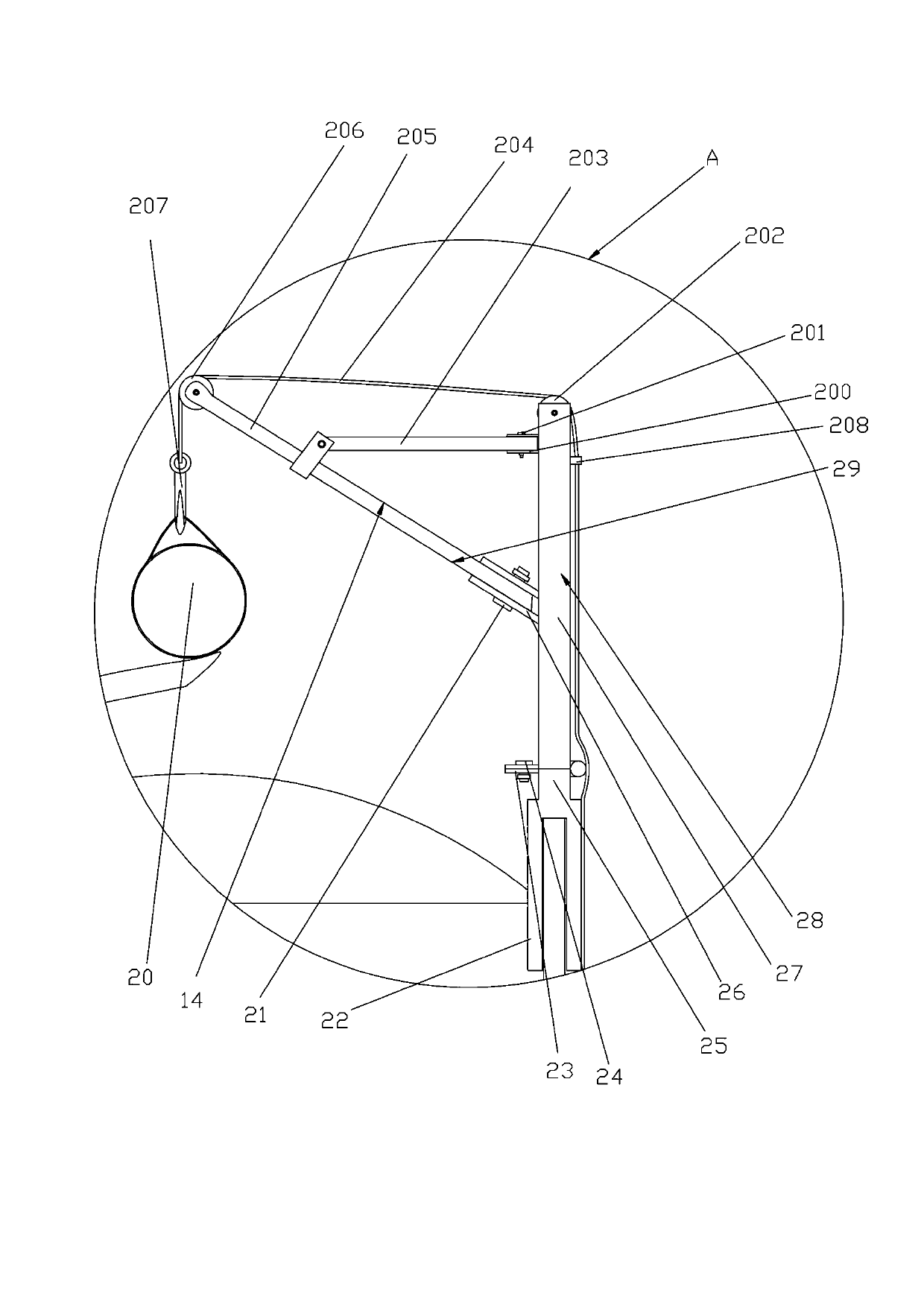 Hanger for metal pipe and vehicle with hanger