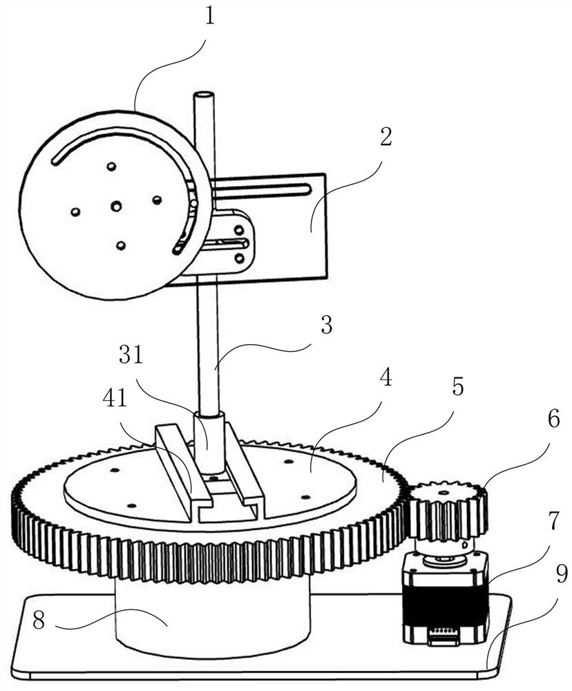 Antenna test device and test method