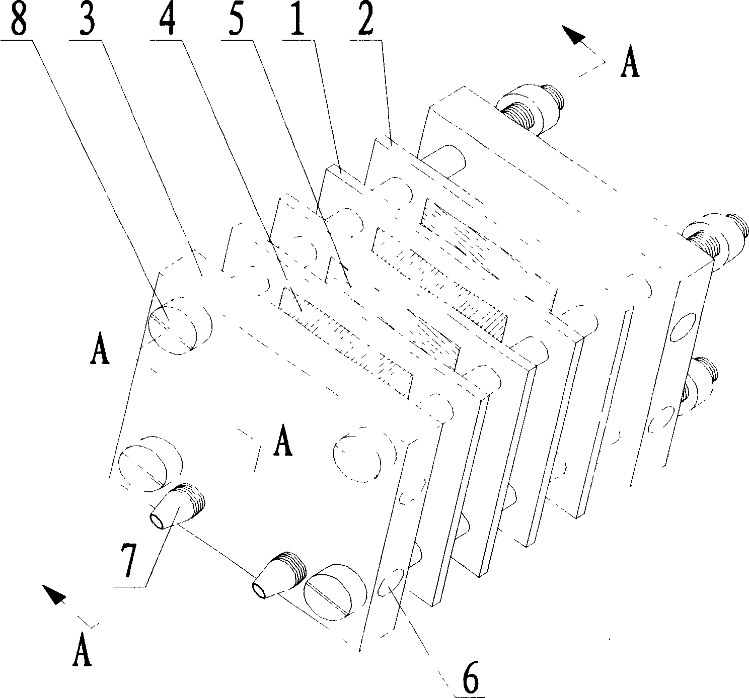 Electric startup and stacked plate type automatic thermal reforming device