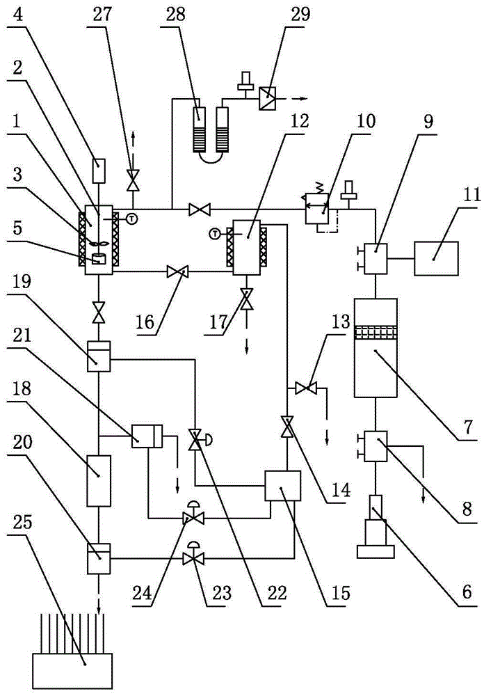 An automatic control experimental device for kinetic parameters of acid rock reaction