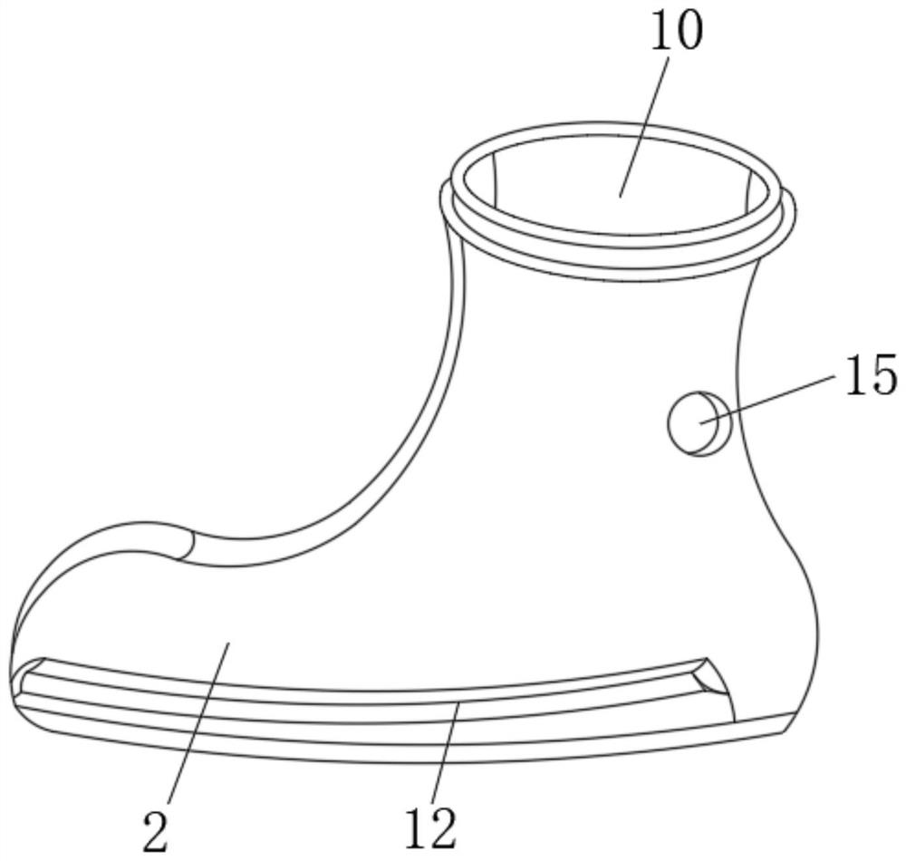 Pair of anastomotic multipurpose rubber shoes for sunny and rainy days