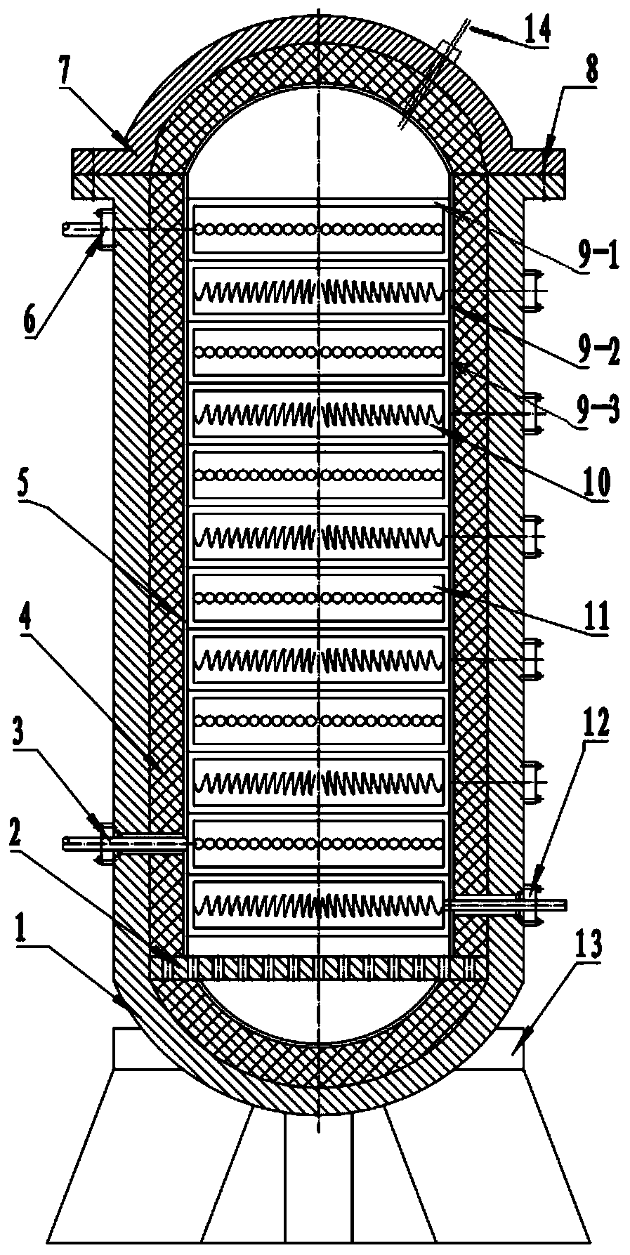 High-temperature pure air heater