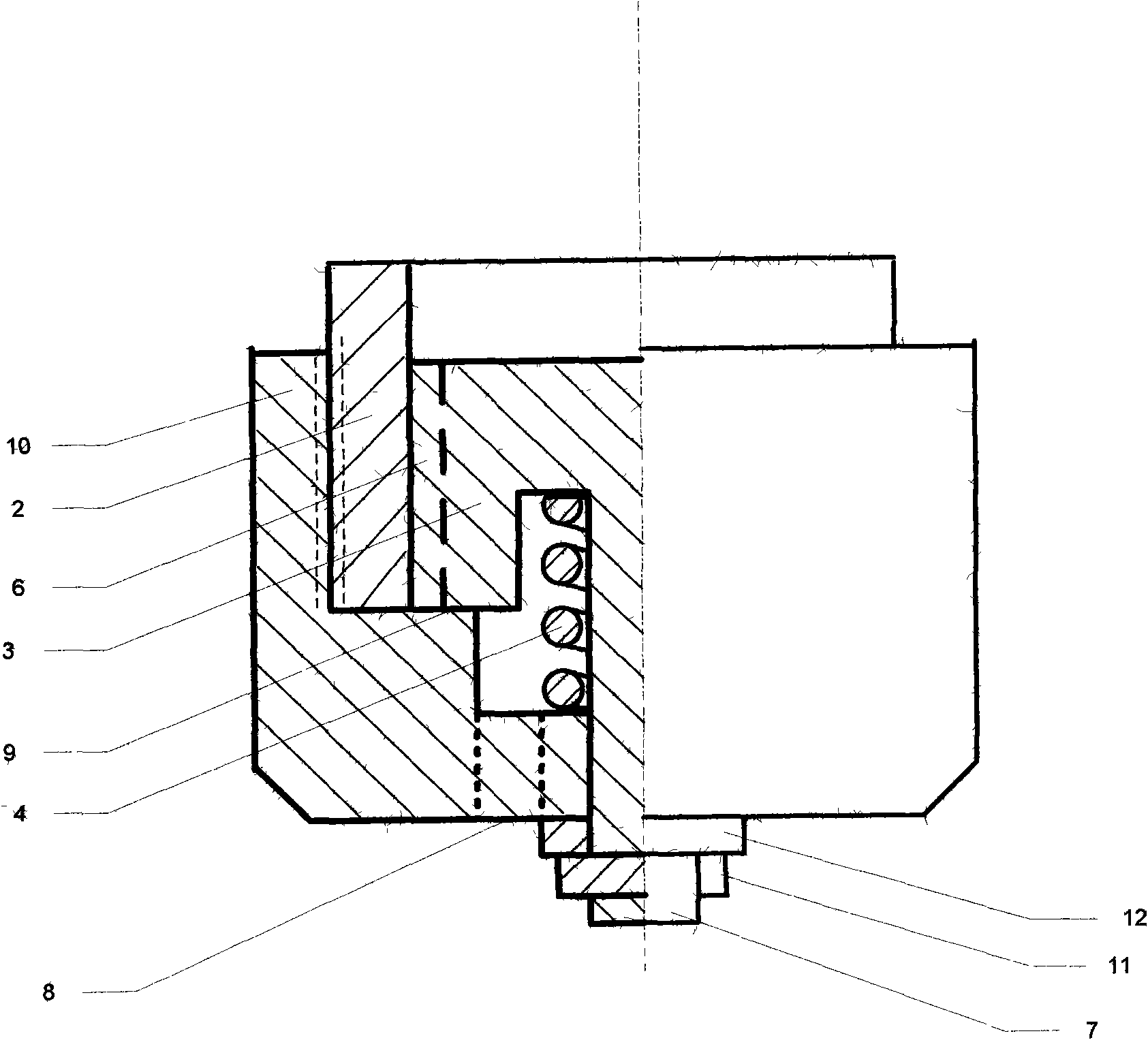 Amphibian tank gun automatic drainage device