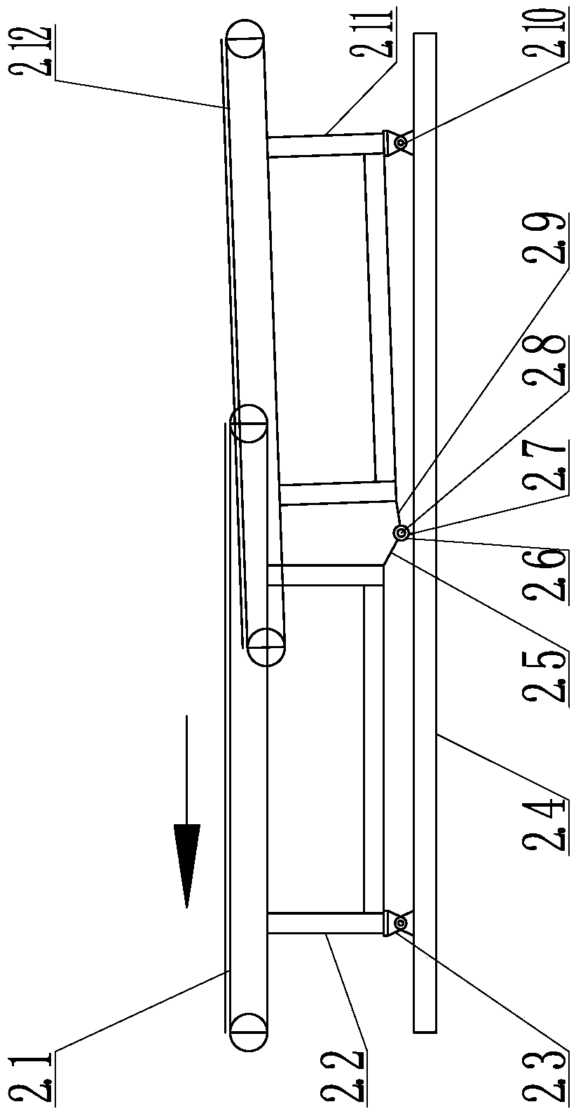 A leaf spring end processing unit